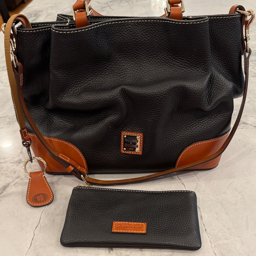 Dooney & Bourke Black and Brown Tote